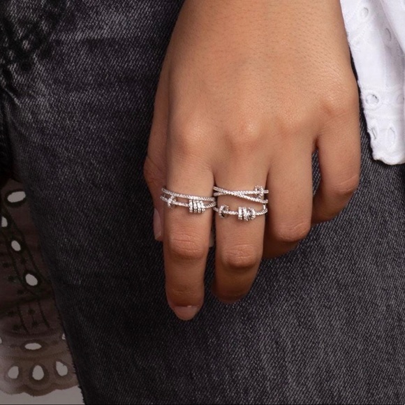 APM Double Ring with Sliding Hoops - Picture 1 of 7